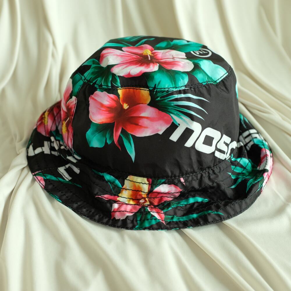 Moschino Floral Bucket Hat - Unisex, Logo Print, Made in Italy